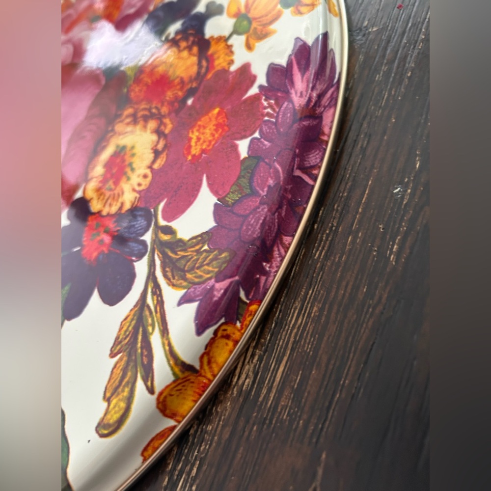Mackenzie Childs floral cheese Course platter - Picture 6 of 15